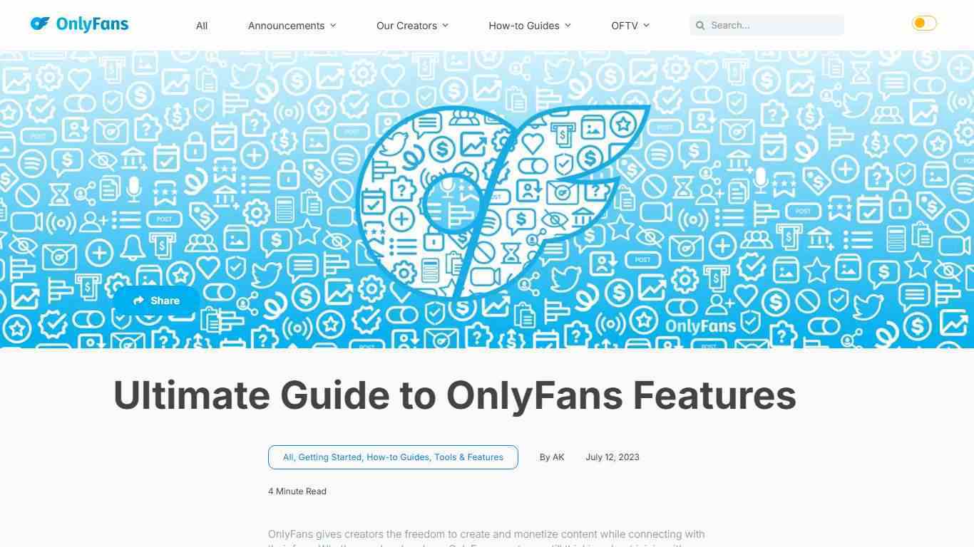 Ultimate Guide to OnlyFans Features - OnlyFans Blog